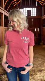 Farm Wife Crimson Graphic Tee