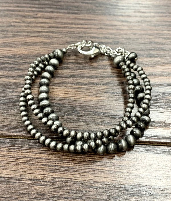 Navajo Pearl 3-Strand Bracelet