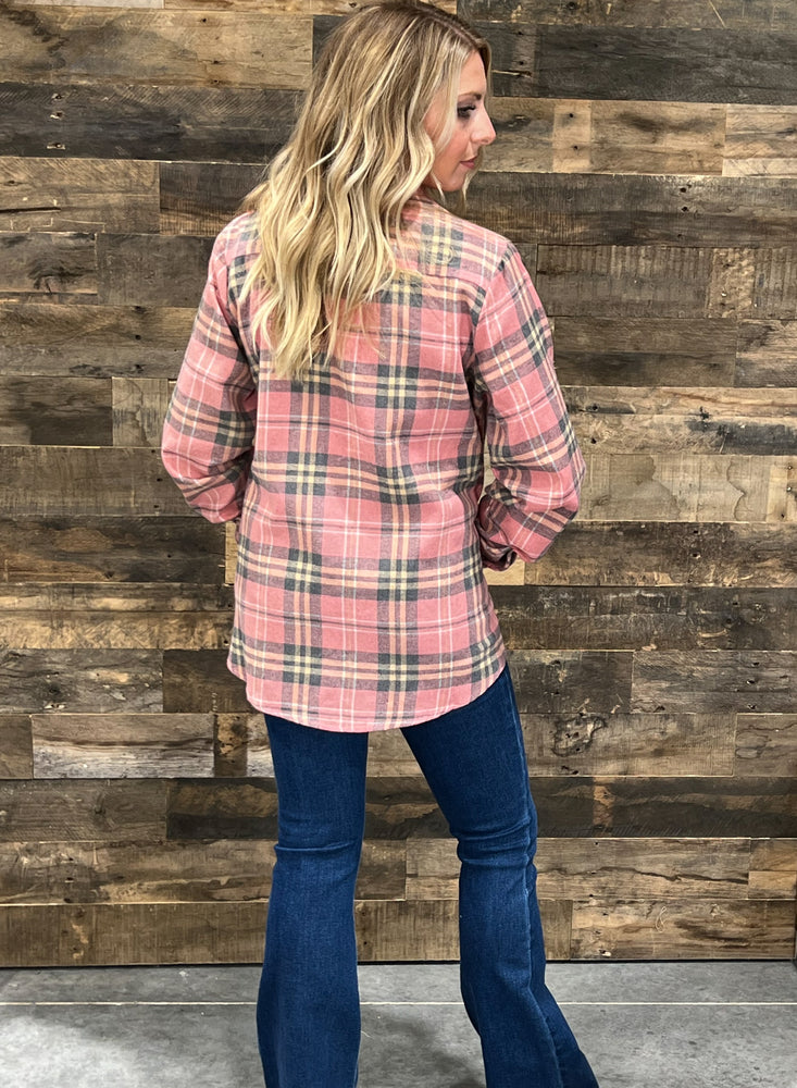 
            
                Load image into Gallery viewer, Poppy Pink Plaid Jacket
            
        