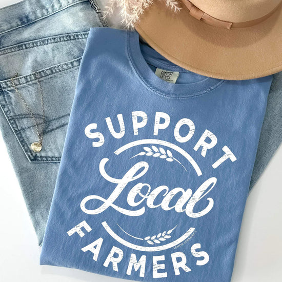 Support Local Farmers - Washed Denim