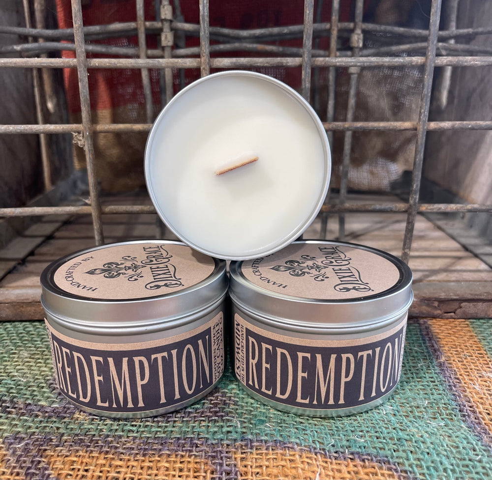 
            
                Load image into Gallery viewer, Redemption Tin Candle - 8 Ounce
            
        