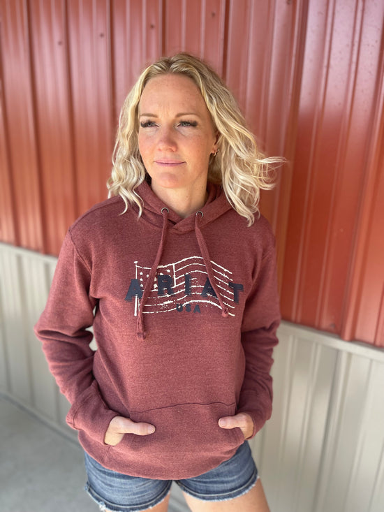 Ariat REAL USA Chest Logo Hoodie