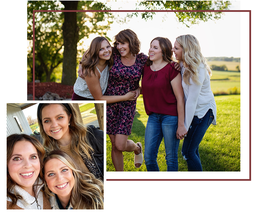 Family of farm girls | owner of a Farm Chick's Closet online clothing boutique supporting farms with excellent fashion