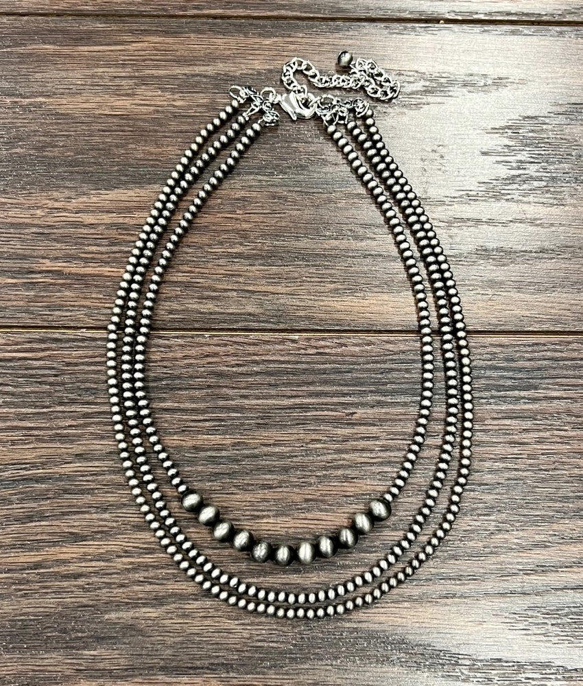 Tri-Fecta Navajo Pearl Necklace