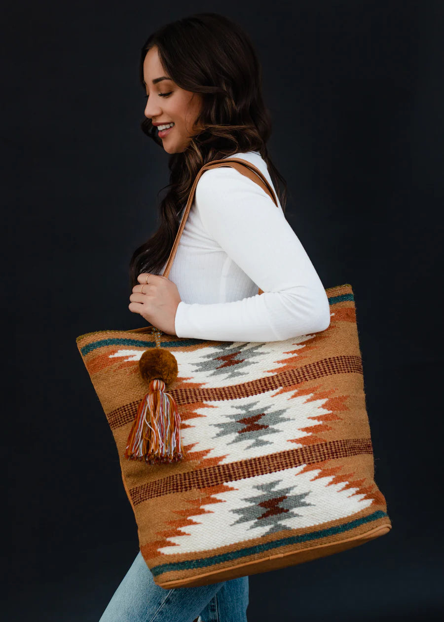 Aztec Woven Tote Bag