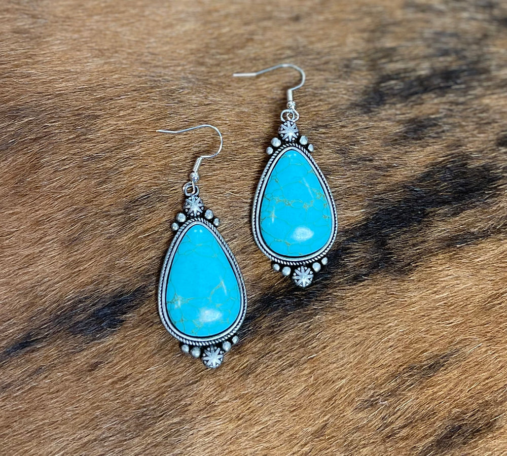 
            
                Load image into Gallery viewer, Turquoise Brenham Earrings
            
        