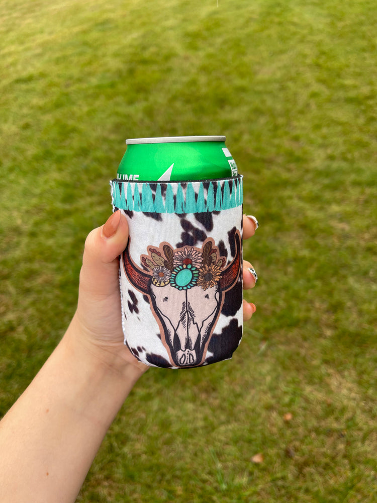 
            
                Load image into Gallery viewer, Bull Skull Can Koozie
            
        