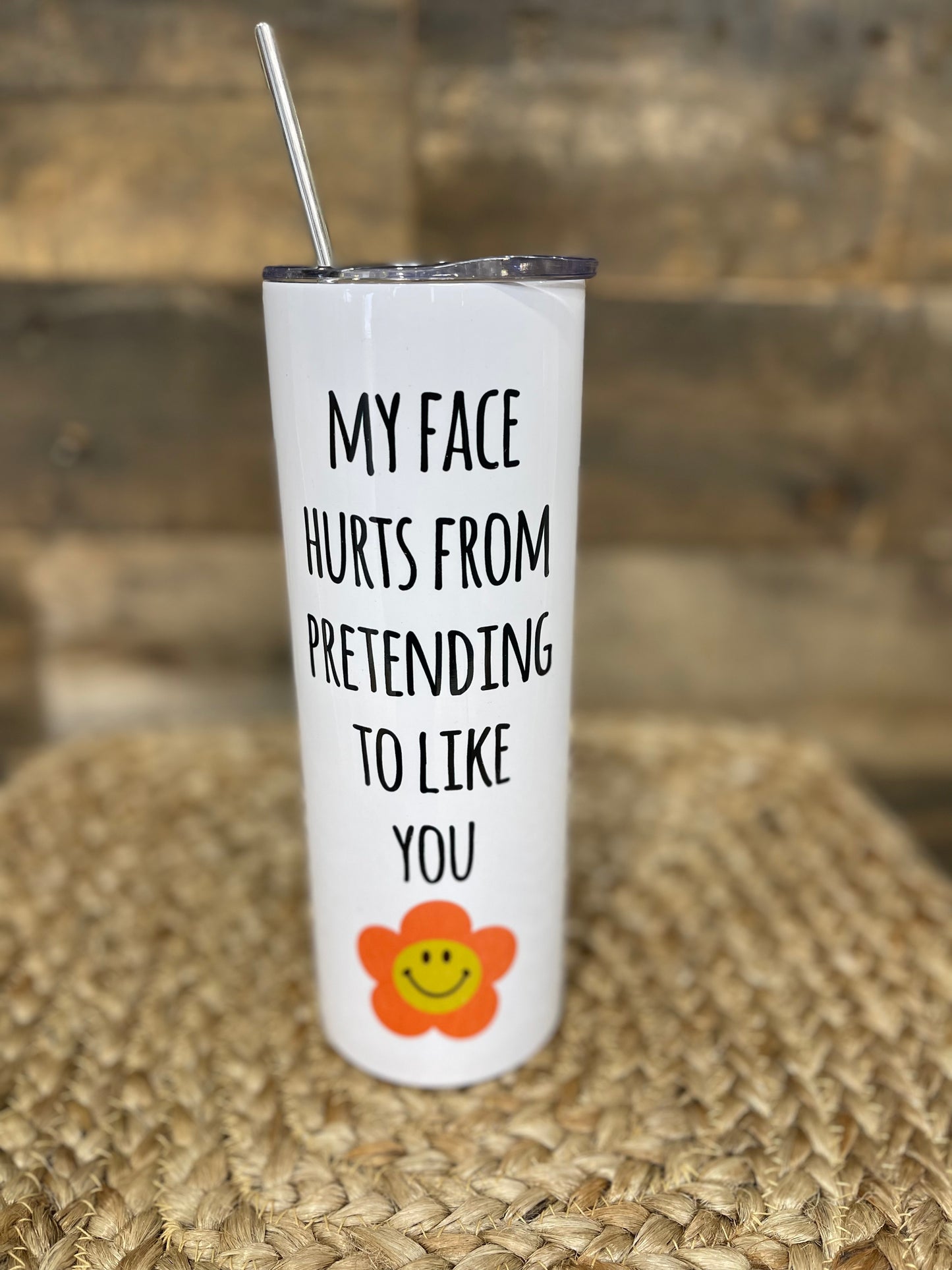 My Face Hurts - Stainless Steel Travel Mug
