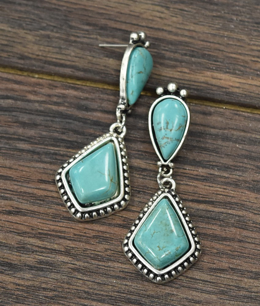 
            
                Load image into Gallery viewer, Navajo Turquoise Post Earrings
            
        