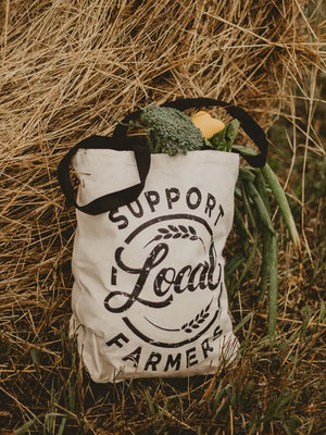 Support Local Farmers Canvas Tote